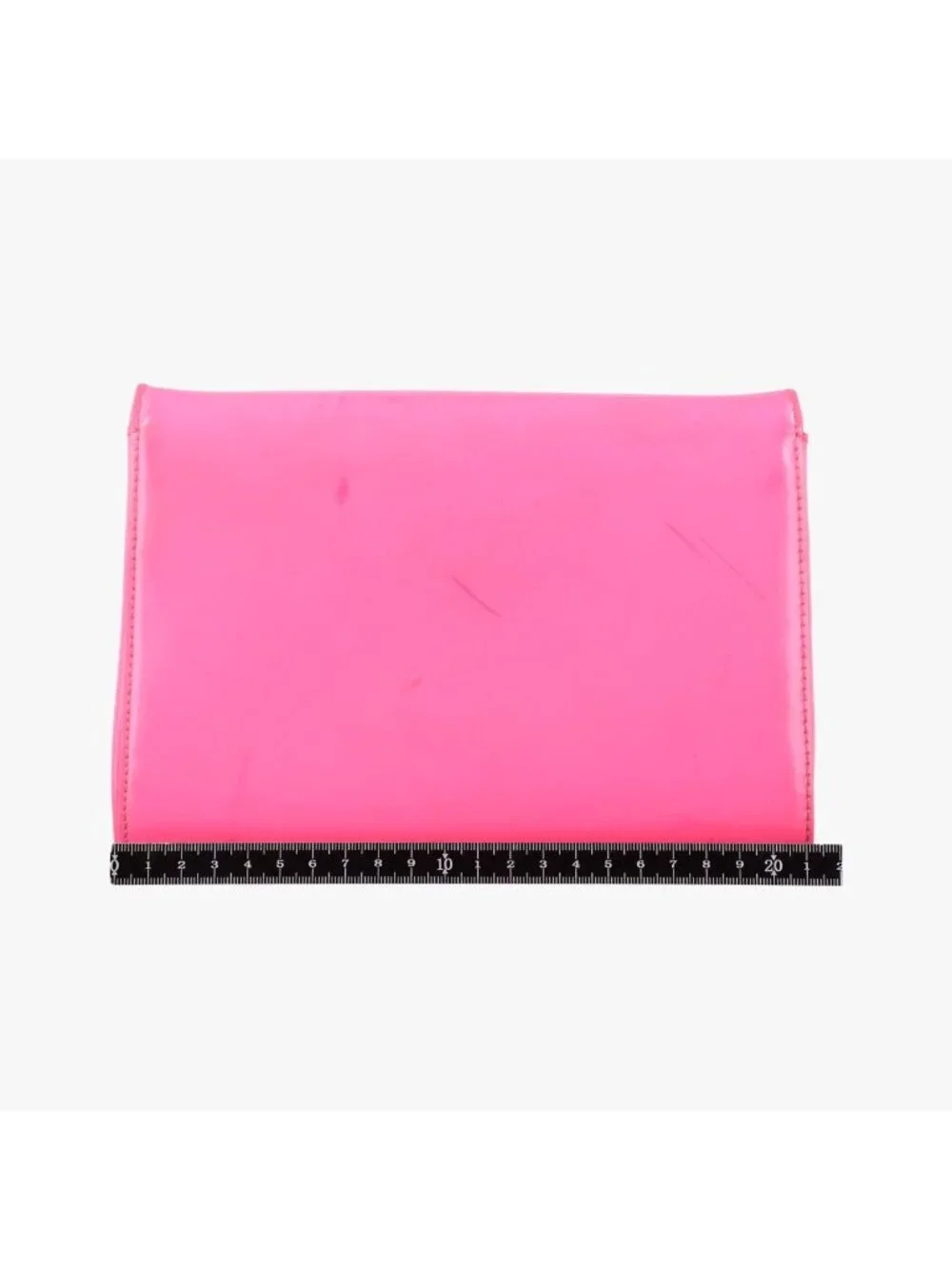 Versace Medusa Rose Red Patent Clutch Bag